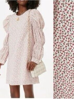 long sleeve dress with mesh Soraya Long Sleeve Mesh Maxi Dress - Multi Fluid Reverie Print main image 0